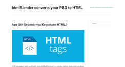 Desktop Screenshot of htmlblender.com