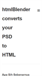 Mobile Screenshot of htmlblender.com